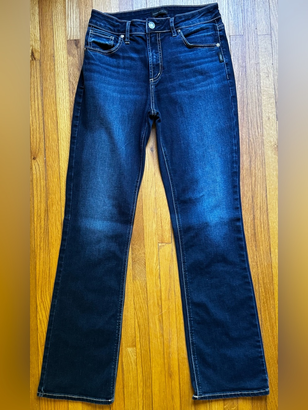Silver Jeans Women's Dark Blue Boot Cut Jeans